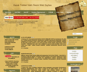 kazakturklerivakfi.org: Kazak Türkleri Vakfı Resmi Web Sayfası
Kazak Türkleri Vakfı Resmi Web Sayfası