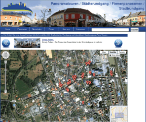 staedterundgang.at: www.staedterundgang.at - virtueller Stadtrundgang und Spaziergang auf staedterundgang.at
Stadtrundgang, Panoramen, Firmenpanoramen, Städtepanoramen