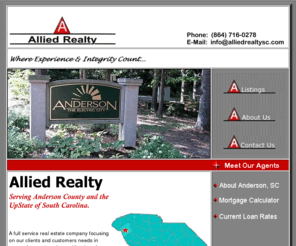 alliedrealtysc.com: ALLIED REALTY
Allied Realty Real Estate Commercial Residential Anderson, South Carolina