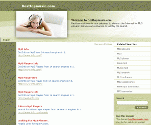 besttopmusic.com: Besttopmusic.com - 	Mp3 players Resources and Information.This website is for sale!
