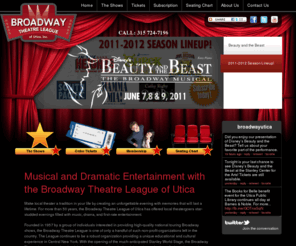 broadwayutica.com: Broadway Theater | Broadway Theatre League of Utica, NY | Tickets | Shows
The Broadway Theater League of Utica, NY.