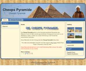 cheopspyramide.info: Cheops Pyramide
Die Cheops Pyramide ist ein Weltwunder und Rätsel zugleich