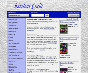 kirstensquiltshop.dk: Kirstens Quiltshop - patchwork, quilt, stof og bøger
Quilt, patchwork, håndarbejde, bøger, skabeloner