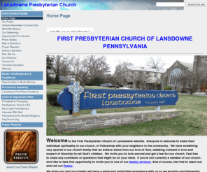 lansdownepresbyterianchurch.com: Lansdowne Presbyterian Church
First Presbyterian Church of Lansdowne embraces a spirit of unity found in the gospels of Jesus and a willingness to live out that welcome in meaningful ways