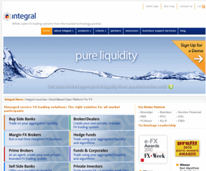 integral.com: White Label FX Trading Systems from the trusted technology partner
Integral is a technology and application provider of, private, white label, trading solutions to foreign exchange market participants.