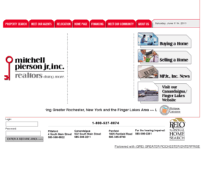 piersonrealtors.com: Mitchell Pierson : Real Estate Services throughout Monroe County, Ontario County and the Finger Lakes, including Rochester and Canandaigua
Comprehensive Real Estate services throughout Greater Rochester, New York  and Finger Lakes area