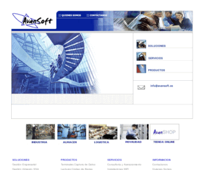 avansoft.es: ••• Empresas de Desarrollo Software a medida | AVANSOFT
► Servicios profesionales de Desarrollo de Software para empresas y PYMES | Gestion de almacenes | Control de acceso | Terminales impresoras de captura codigo de barras.