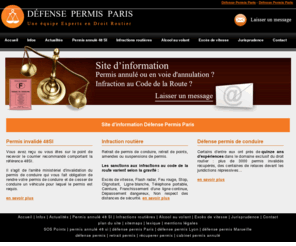 defensepermis-paris.com: Défense Permis Paris
Défense Permis Paris spécialisé dans la défense des automobilistes peut vous aider à preserver vos droits et sauvegarder vos points de permis de conduire