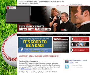 haircutmencypress.com: Sport Clips - Hair Cuts for Men in Cypress East Shopping Ctr, Cypress, CA - Cypress
Sport Clips Cypress East Shopping Ctr provides a neck and shoulder massage, steamed towel treatment, sports on TV and a great haircut in Cypress, CA. Call 714-761-5183.