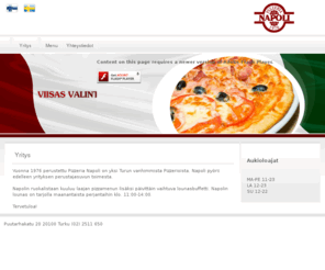 pizzerianapoli.com: Pizzeria Napoli - Turku - Puutarhakatu 20
eee