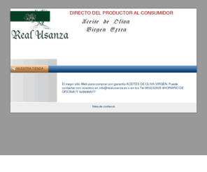 realusanza.com: Página principal - REAL USANZA Aceite de Oliva VIrgen Extra
tienda online aceite de oliva virgen extra, zumo aceitunas, salud cardovascular, dieta mediterranea,