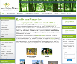 getfitoutdoors.ca: Equilibrium Fitness – Personal Training Services & Conditioning for Outdoor Adventure in Victoria BC
Equilibrium Outdoor Fitness provides Outdoor Fitness training in Victoria, BC. We use low-impact exercise through outdoor adventure.