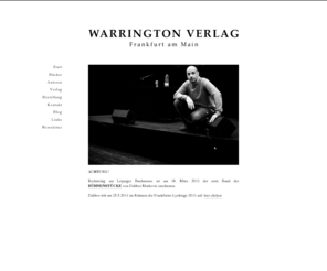 jamesandwarrington.com: Warrington Verlag
Warrington Verlag, Verlagshomepage mit Informationen über die Autoren, Daniel Warrington, Samuel Lee, Dalibor, Ken Yamamoto, Bücher