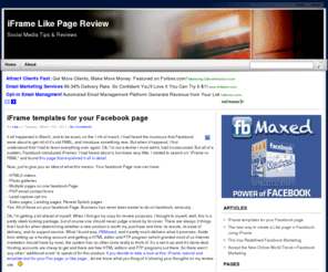 iframelikepagereview.com: iFrame Like Page Review
How to create a like page in facebook using iframes