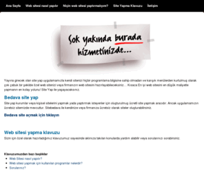 site-yap.com: Site yap : Kendi sitenizi yapın
Site yap ile kendi sitenizi kolayca yapın