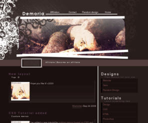 demoria.net: Demoria | Free quality layout designs for websites and premade profiles for Gaia Online
Free website layouts and gaia profiles