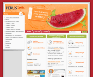 perus.cz: Perus: webdesign, tvorba webových stránek
Perus vytvoří vždy kvalitní webdesign. Webdesign stránky vzniká na základě dohody se zákazníkem. Je vždy jedinečný u všech řešení Perus.