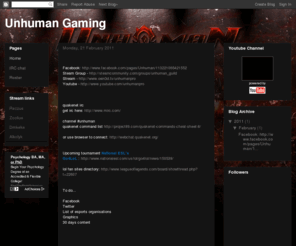 unhumangaming.com: Unhuman Gaming
