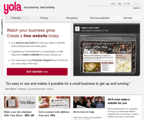 ygola.com: Yola - Make a free website with our free website builder
Make a free website with our free website builder. We offer free hosting and a free website address. Get your business on Google, Yahoo & Bing today.