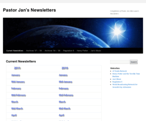 jansnewsletters.com: Pastor Jan's Newsletters | Compilation of Pastor Jan Marcussen's Newsletters
