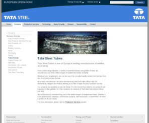 tatasteeltubes.com: Tata Steel Tubes Europe
Tata Steel Tubes Europe is a leading supplier of hot finished and cold formed steel tubular products.