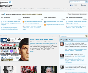 peacenow.org: Americans for Peace Now
