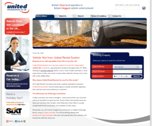 unitedrentalsystem.co.uk: United Rental System | Car Hire UK, Van Hire UK and other specialist Vehicle Hire
United Rental Systems - find reliable car hire, van hire and vehicle hire from one of our 400 local operators across the UK.