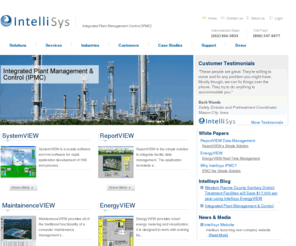 intellisys-is.com: SCADA Software, HMI Software, Energy Management Software
Intellisys IPMC, Integrated Plant Management Control,  is a scada hmi software system design for water and wastewater facility management.  IPMC is the technology-based strategy for optimizing operations by automatically collecting, managing, organizing and disseminating information for the operations, management, laboratory, maintenance, and engineering functions.