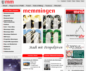 memmingen.mobi: Stadt Memmingen: Home
Offizielle Internetseite der Stadt Memmingen: Aktuelles, Freizeitgestaltung, Kultur, Tourismus, Verwaltung und Wirtschaft in und um Memmingen
