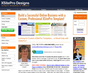 xsiteprodesigns.com: XSitePro Templates
XSitePro Templates: custom, professional, easy-to-maintain XSitePro templates. Tips & tricks. XSitePro consulting, training & SEO.