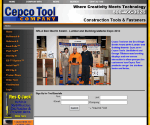 deckazon.com: Cepco Tool - Home
Cepco Tool Company - Where Creativity Meets Technology!  Check out our line of time-saving construction tools, including BoWrench, the one-person decking tool.