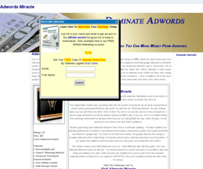 dominate-adwords.com: Adwords Miracle
Adwords Miracle