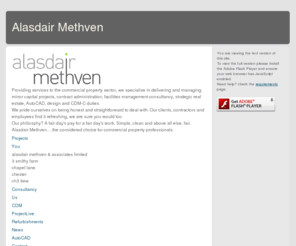 ethicalconsultants.net: Alasdair Methven
Project Management, Facilities Management, Real Estate, Commercial Property, Capital Appeals, Ethical Consultants