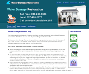 waterdamagewatertown.com: Water Damage Watertown
Water Damage Watertown provides professional & certified Water Damage removal services in Watertown. Results are 100% GUARANTEED, with 30 years experience ! 