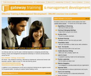 gatewaytraining.net: effective training & management development from Gateway Training
During this course you will learn how to manage all the information that arrives on your desk daily, weekly and monthly.