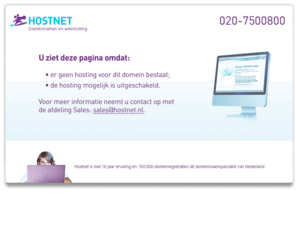 makkelijkbijverdienen.com: Hostnet, domeinnaamregistratie, webhosting, dedicated hosting, VPS
Domeinen en domeinnaam registratie bij Hostnet. Registratie van uw .nl domein of internationale domeinnamen. De specialist in Virtual Private Servers (VPS), Dedicated Servers en Hosted Exchange.