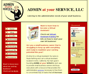 adminatyourservice.com: Virtual Assistant in Irvine, California Can Help You Maximize Your Earning Potential
Virtual Assistant, Paula Farthing will help you increase your revenue and grow your business