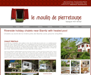 pierretoune.com: Moulin de Pierretoune - Water Mill - Villa Rental, La Bastide Clairence, 
Basque Country, near Biarritz
Le Moulin de Pierretoune, 16th Century Water Mill, Villa holiday rental, La Bastide Clairence, Basque Country, near Biarritz, South West France