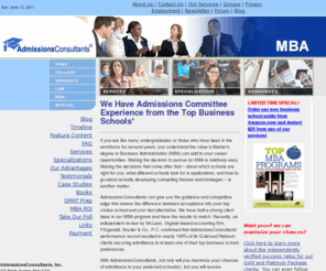 mbaadmissionconsultants.com: We Help Clients Gain Admission to their Top-choice MBA Programs and Business Schools
We help MBA applicants gain admission to their top choice business schools