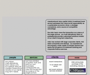 meadowbrooklane.com: meadowbrook lane capital home page
