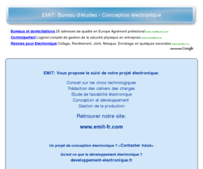 bureau-etude-electronique.com: EMiT - Bureau d'études électronique
Bureau d'études conception électronique et informatique industrielle
