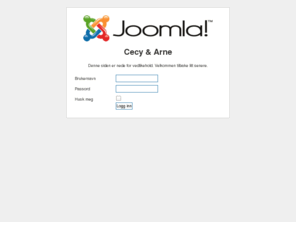 cecyogarne.com: Velkommen til cecyogarne.com
Joomla! - dynamisk portalmotor og publiseringssystem