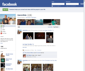 galvinweb.com: Incompatible Browser | Facebook
 Facebook is a social utility that connects people with friends and others who work, study and live around them. People use Facebook to keep up with friends, upload an unlimited number of photos, post links and videos, and learn more about the people they meet.