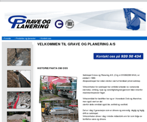 graveogplanering.com: Grave og planering A/S - Forside
