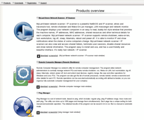 mylanviewer.com: MyLanViewer network scanner, proxy scanner, socks scanner, port scanner
network scanner, proxy scanner, socks scanner, port scanner