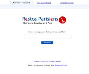 resto-parisien.com: Resto Parisien : moteur de recherche pour réserver un restaurant à Paris
Avec Resto Parisien, recherchez et trouvez un restaurant dans n'importe quel arrondissement de Paris et réservez votre table par internet.