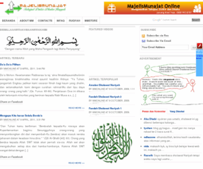 majelismunajat.com: Majelis Munajat - Tahajud, Dzikir, Dhuha, Ruqyah
Situs majelis munajat memuat artikel tentang bagaimana kita mengamalkan Tahajud, Dzikir, Dhuha, Sholawat dan Ruqyah