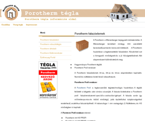 porotherm-tegla.info: Porotherm tégla
Porotherm tégla információs oldal.