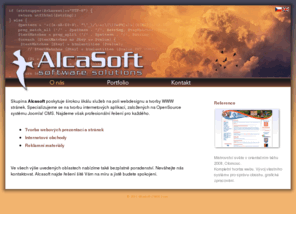 alcasoft.cz: Alcasoft - O nás
Alcasoft - tvorba webových prezentací.