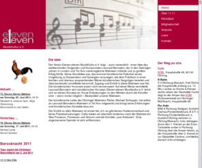 eleven-eleven-musik.com: 11 11 Musik - Home
Eleven-eleven MusikKultur e.V.